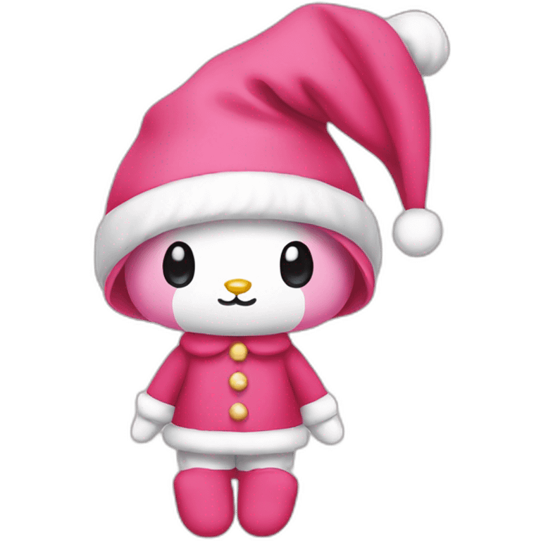 My melody con gorro de navidad emoji