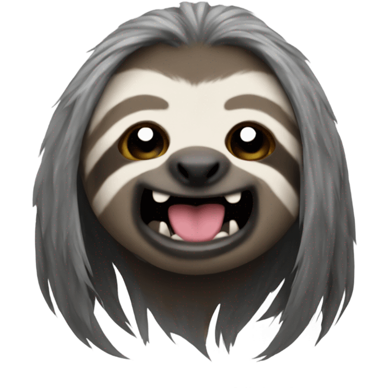 Sloth heavy metal  emoji