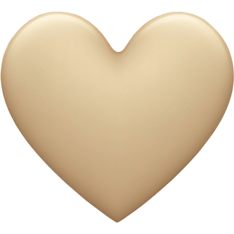 beige heart emoji