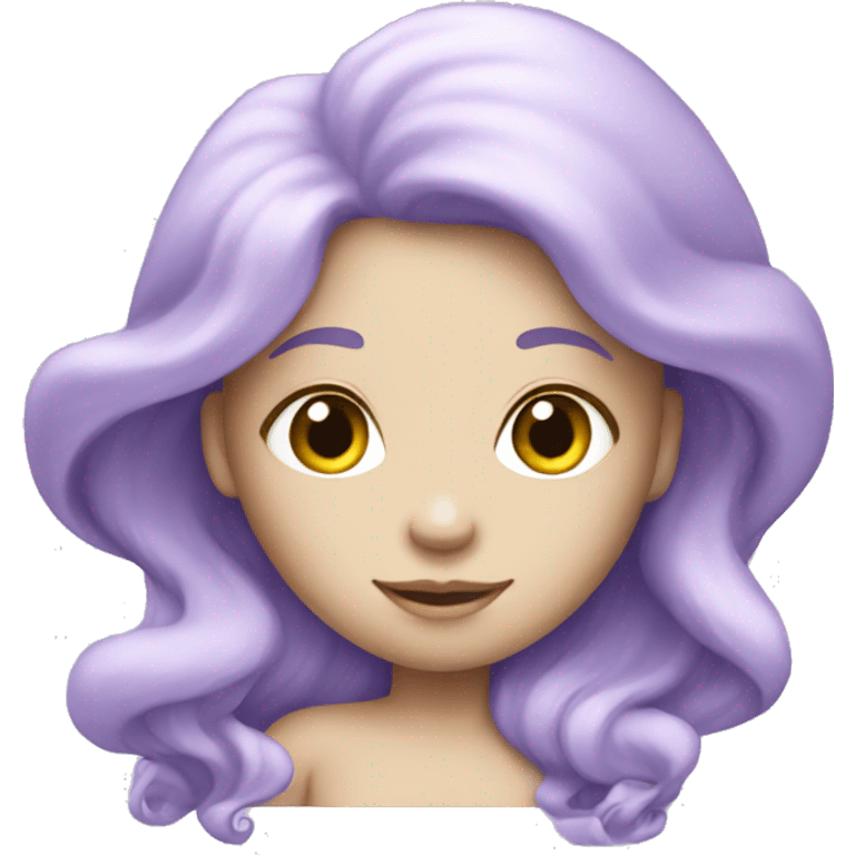 pale purple mermaid emoji