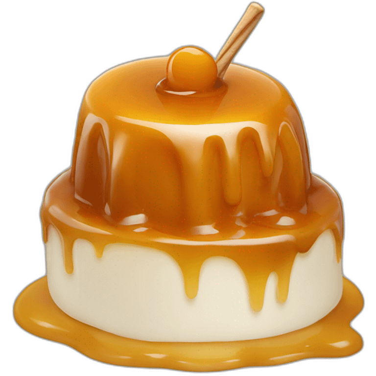 Glace à la caramel emoji