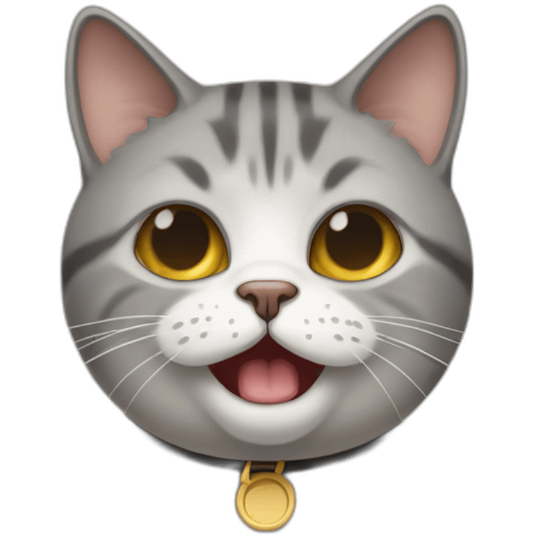 Sneezing crazy British short hair cat emoji