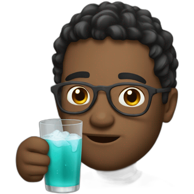 Drinking chilling emoji