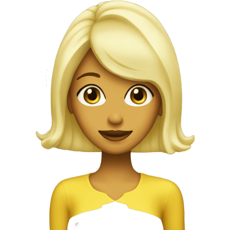 blonde lemon drop emoji