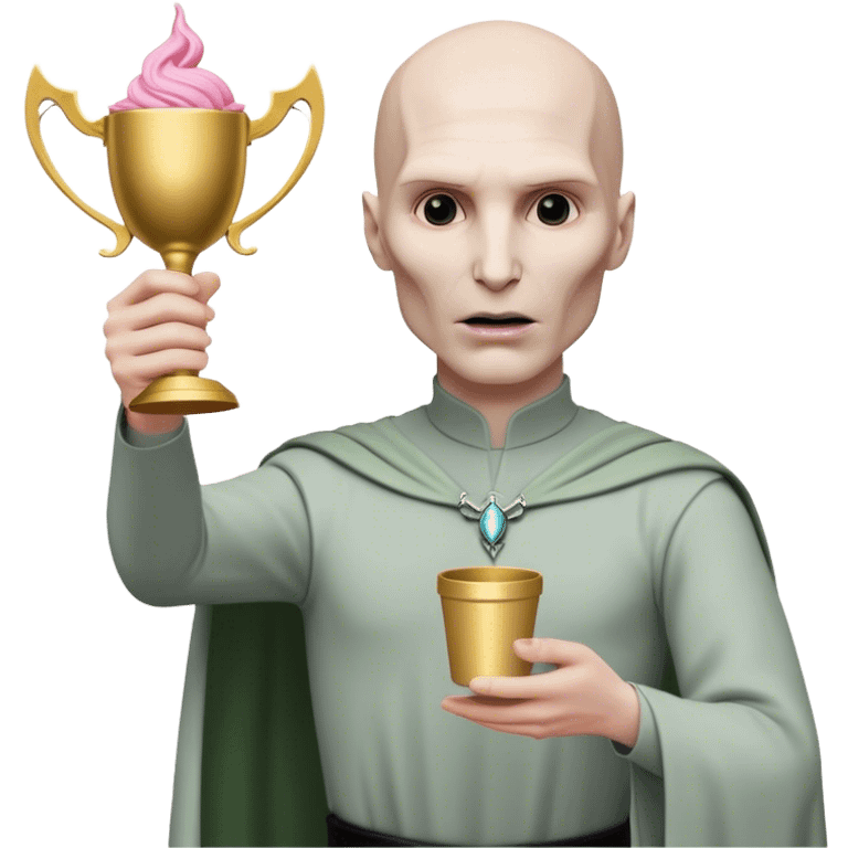 Lord Voldermort with Barbie cup  emoji