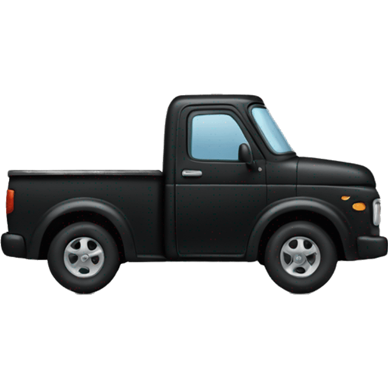 Tiny black truck  emoji