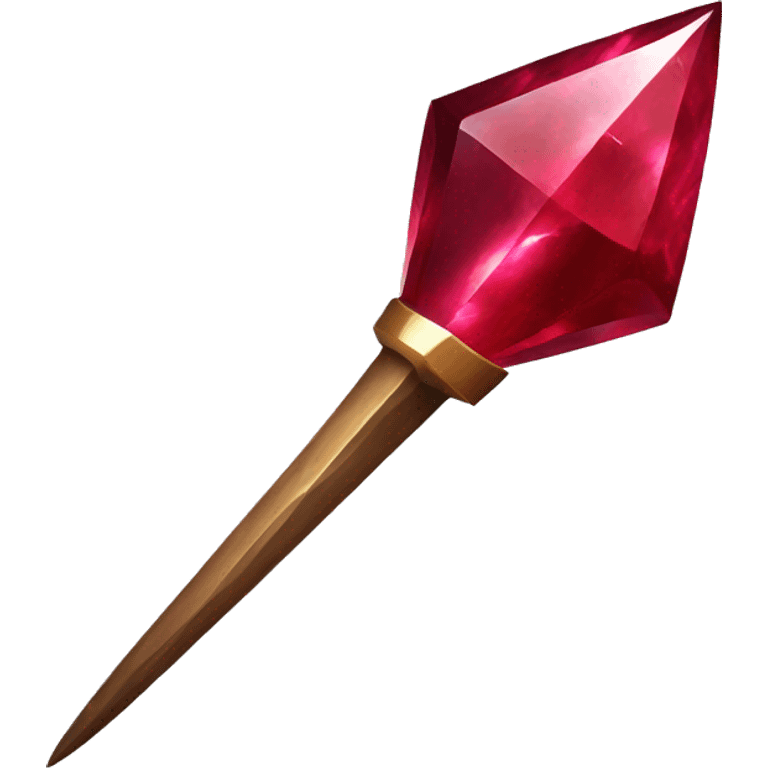 ruby gemstone spear emoji