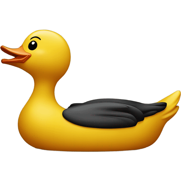 rubber duck in the shape of an 's emoji