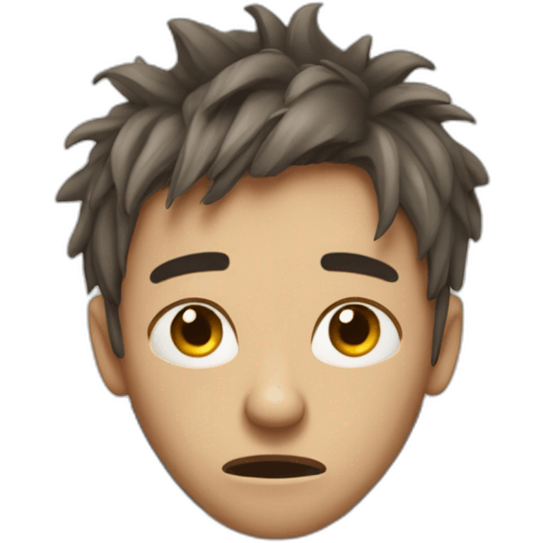 Stressed, overwhelmed, annoyed, nauseous  emoji