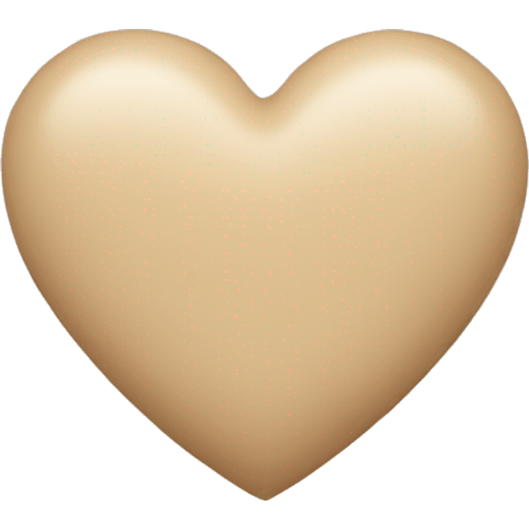 beige heart emoji