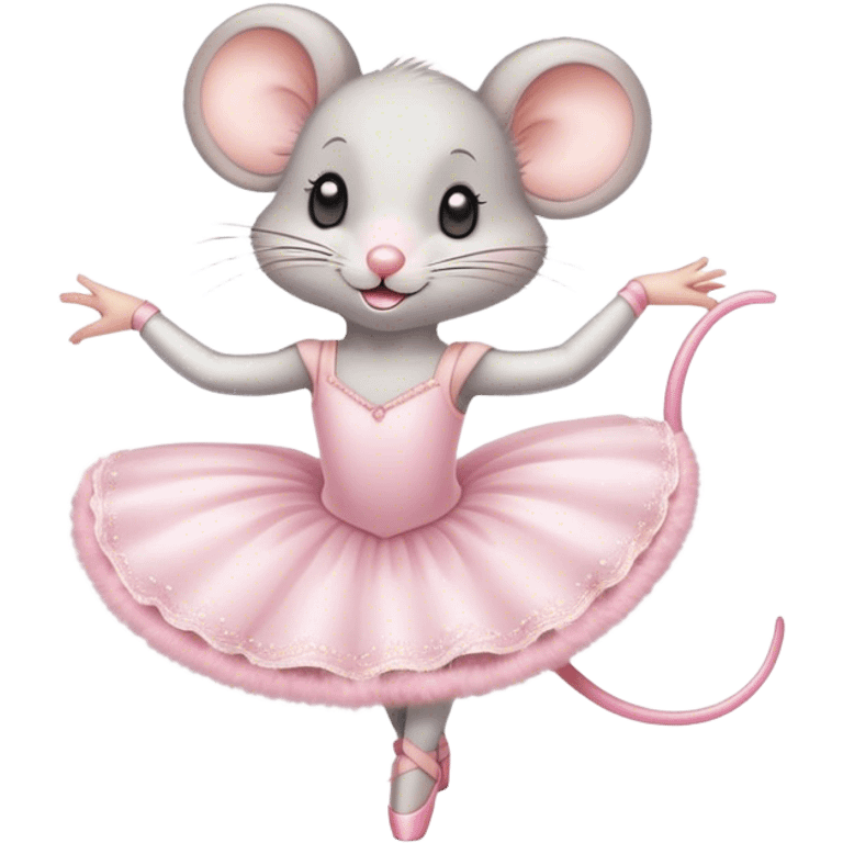 Ballerina mouse  emoji