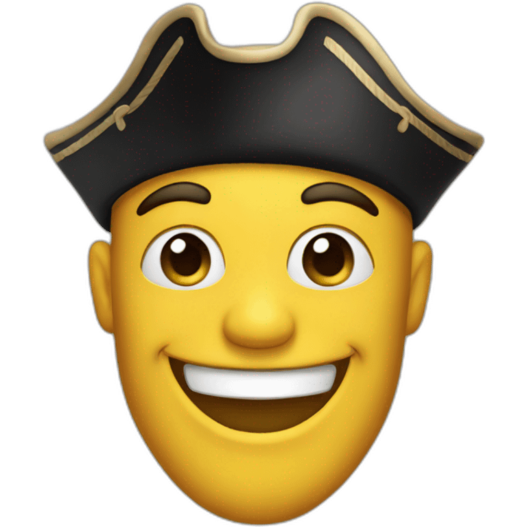 a happy pirate head emoji