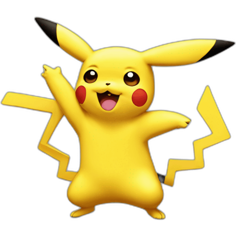 Pikachu dab emoji