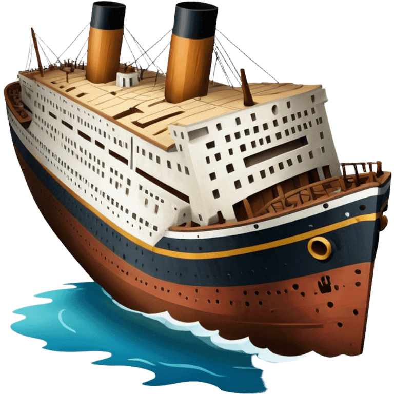 the wreck of the titanic emoji