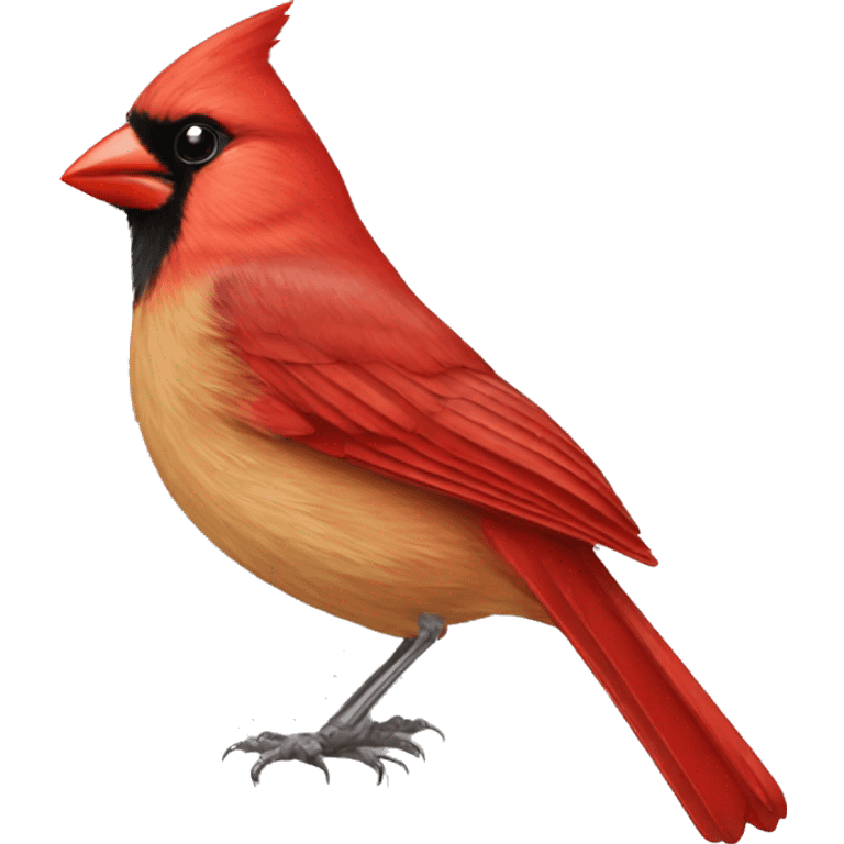 Cardinal bird emoji