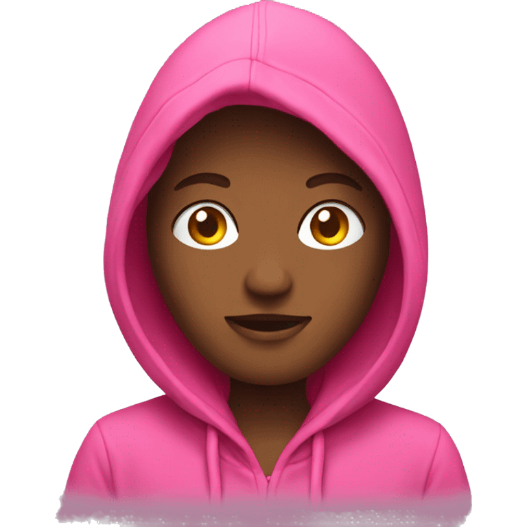 Pink hoodie  emoji