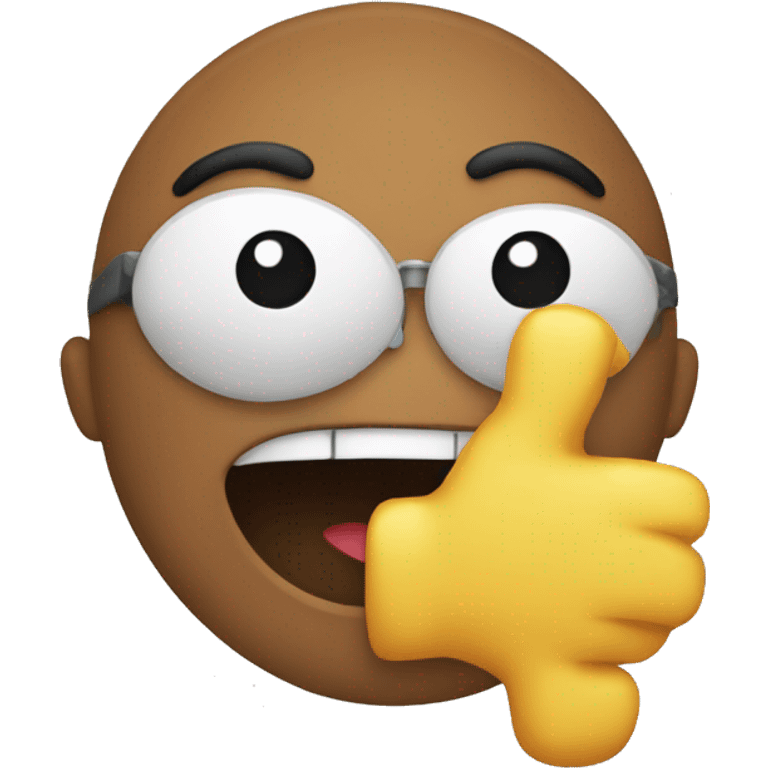 emoji holding an im emoji