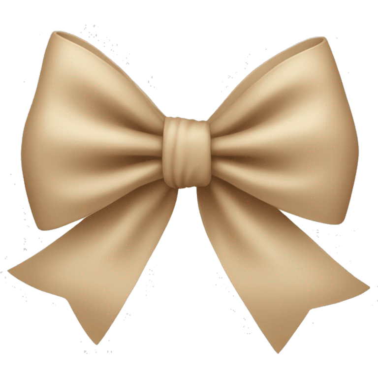 A beige bow emoji