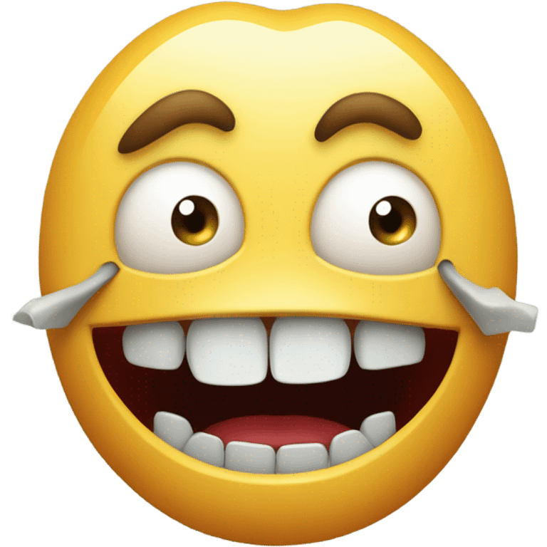 Scared teeth chittering  emoji