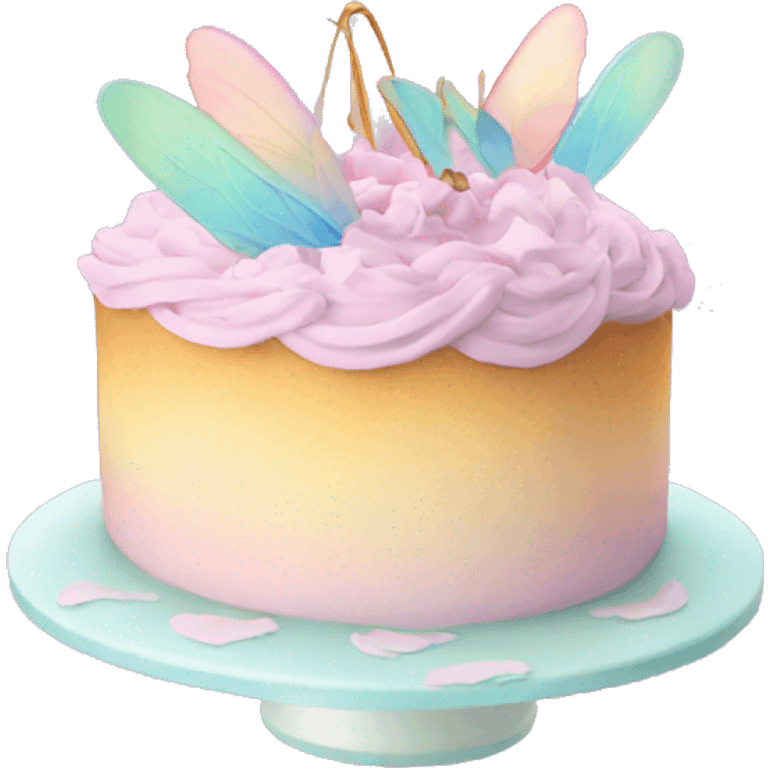 Fairy pastel cake emoji