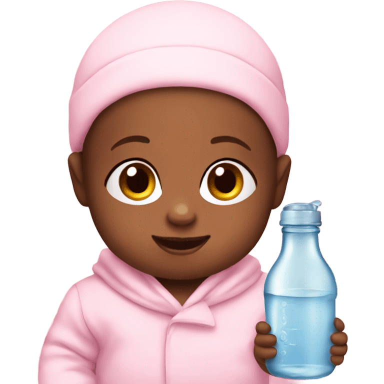 Baby with bottle emoji