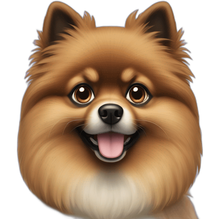 Black Pomerania dog emoji