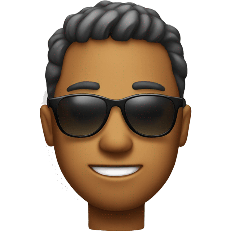 Cool emoticon wearing sunglasses emoji