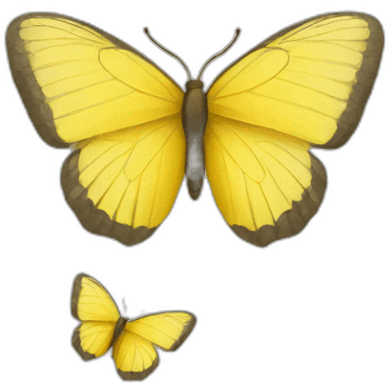 Yellow butterfly emoji