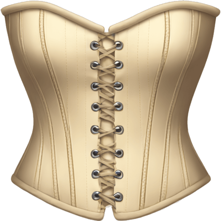 Cream colored corset  emoji