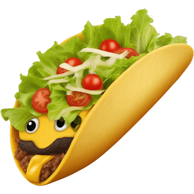 Taco on surf board emoji