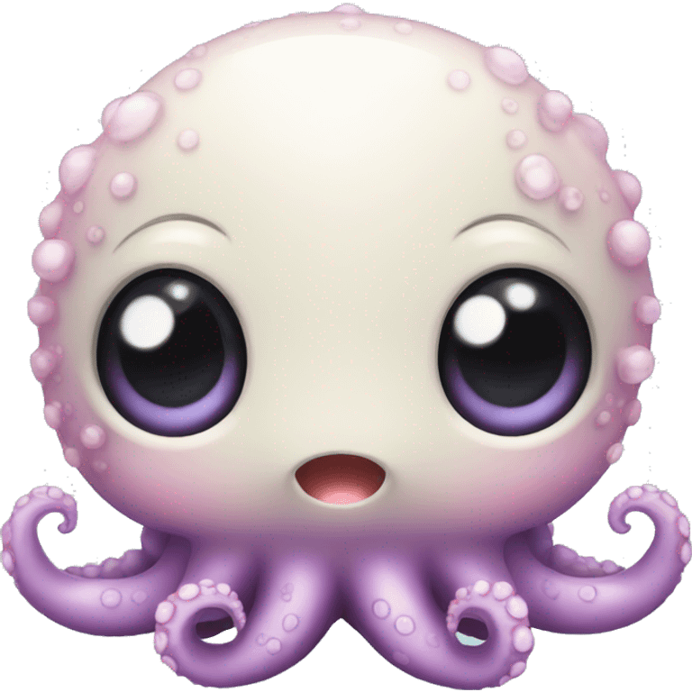 Cute little baby sea octopus emoji