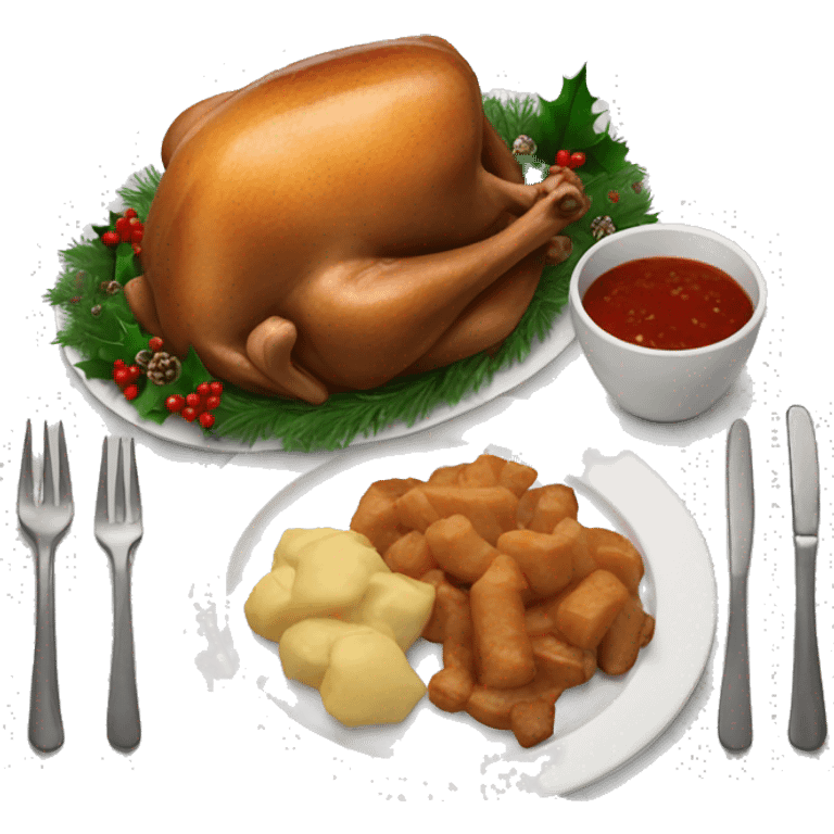 Christmas dinner emoji