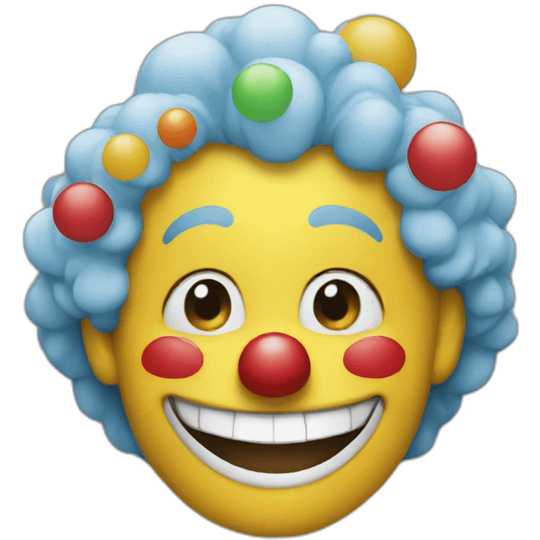 smiling clown emoji