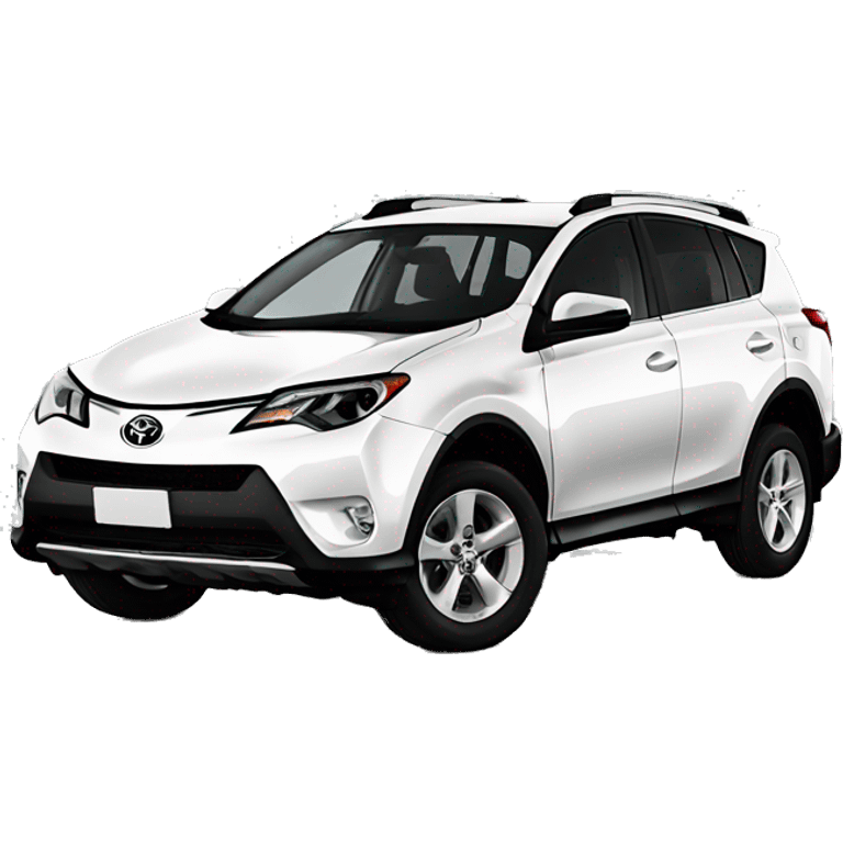 White Toyota RAV4 emoji