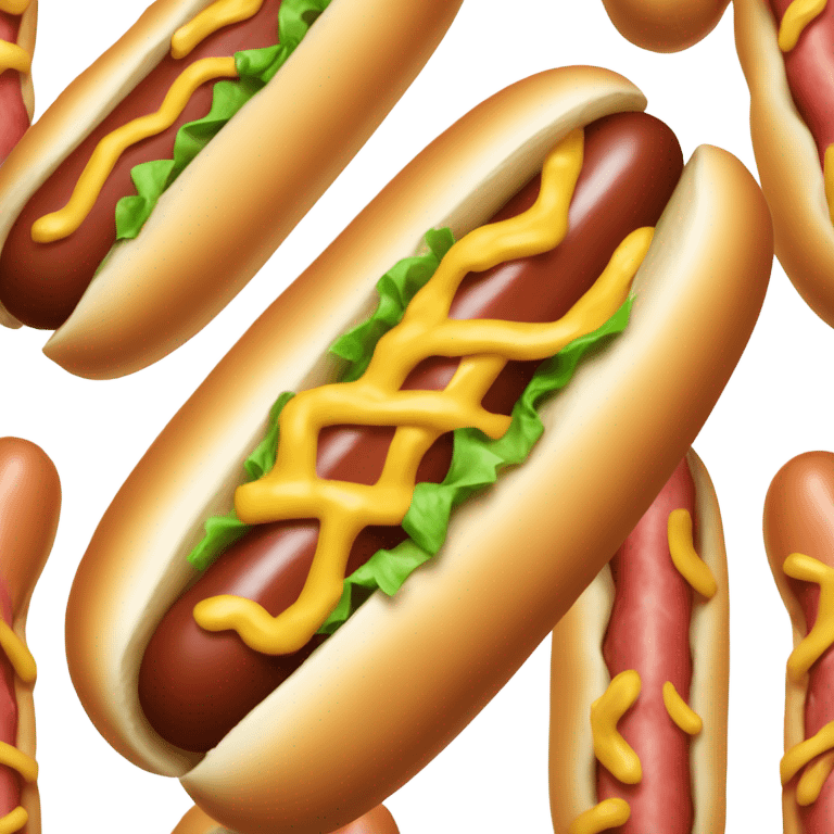 A very veiny hotdog with no bun emoji