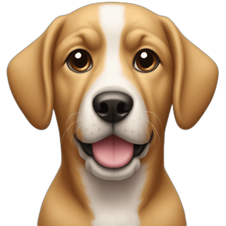 Chien sur chat emoji