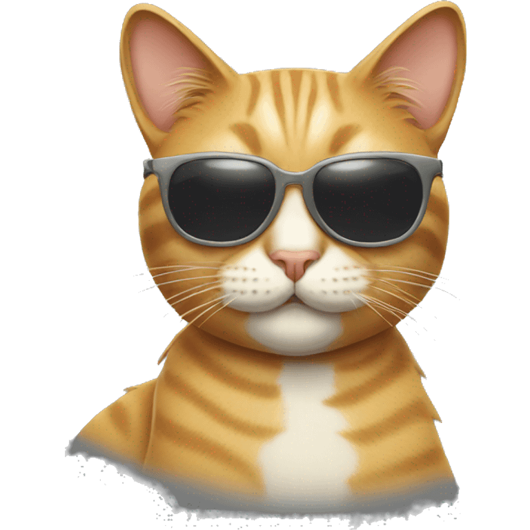 Cat with sunglasses emoji