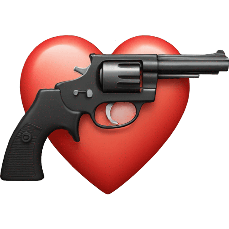 heart with gun emoji