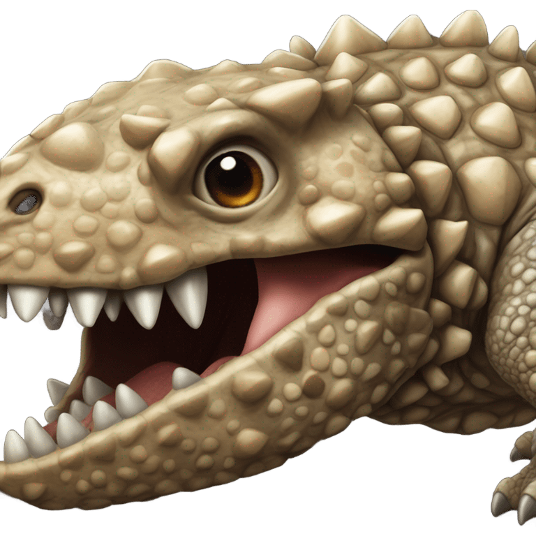 Ankylosaurus face emoji