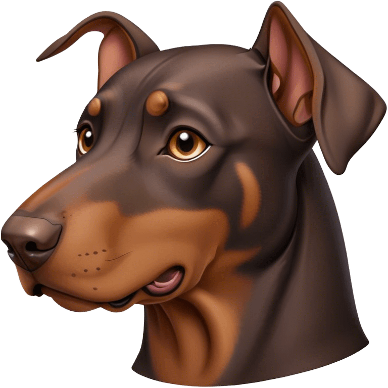 flopped ear doberman  emoji