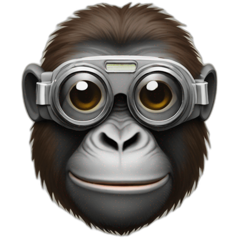 ape with camera goggles emoji