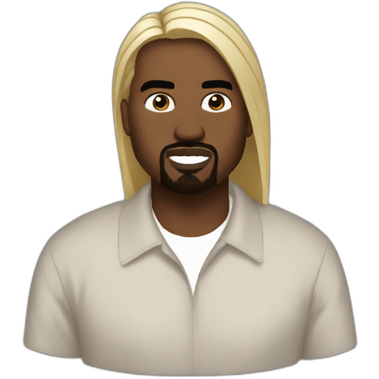 kanye doing Ivanka Trump emoji