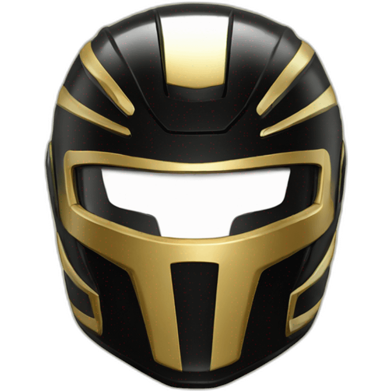 power ranger gold black helmet emoji