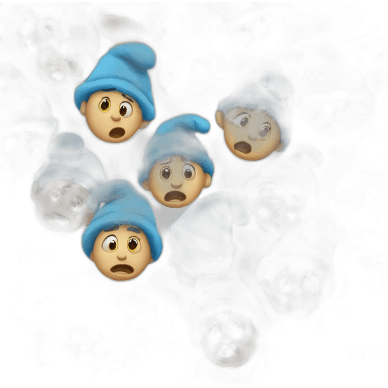 Smurfs crying emoji