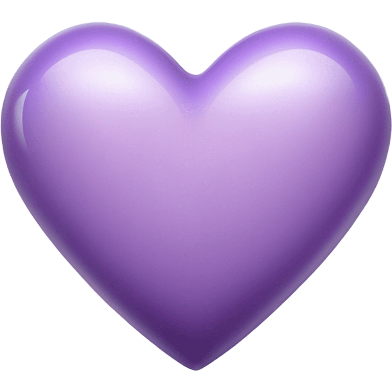 Light purple heart realistic emoji