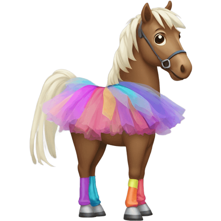 Horse wearing a tutu  emoji