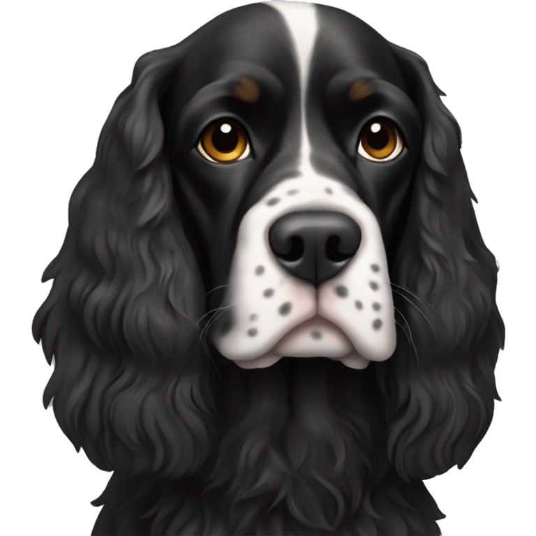 Black English Spaniel emoji