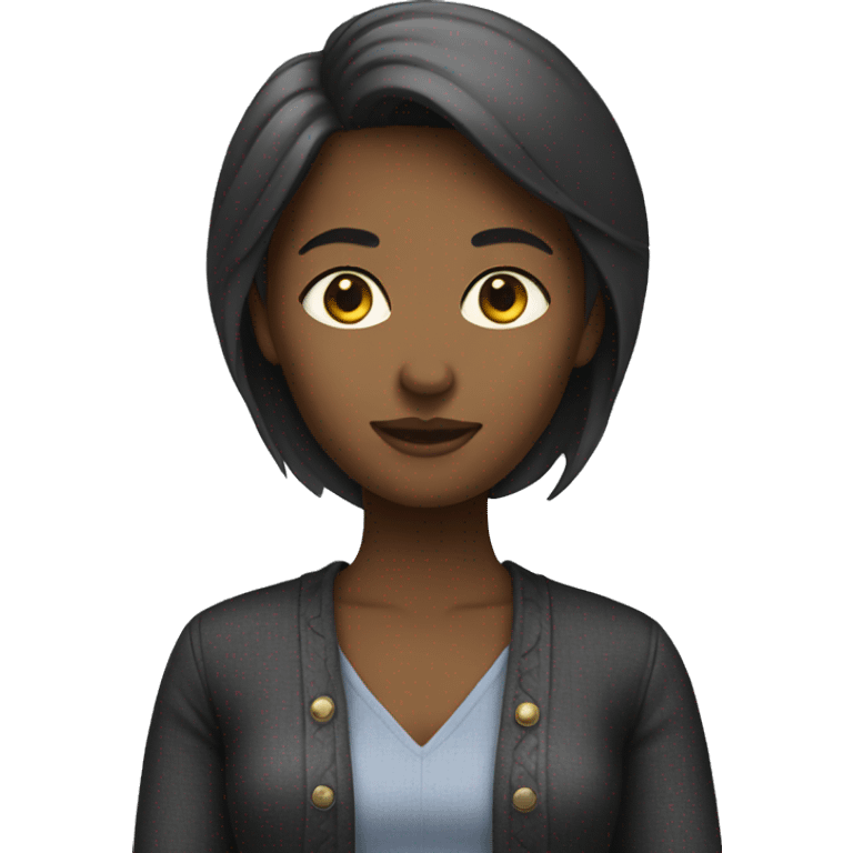 Woman with Social Clothes only head emoji