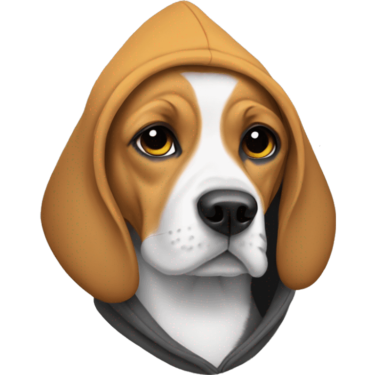 Beagle in a hoodie emoji