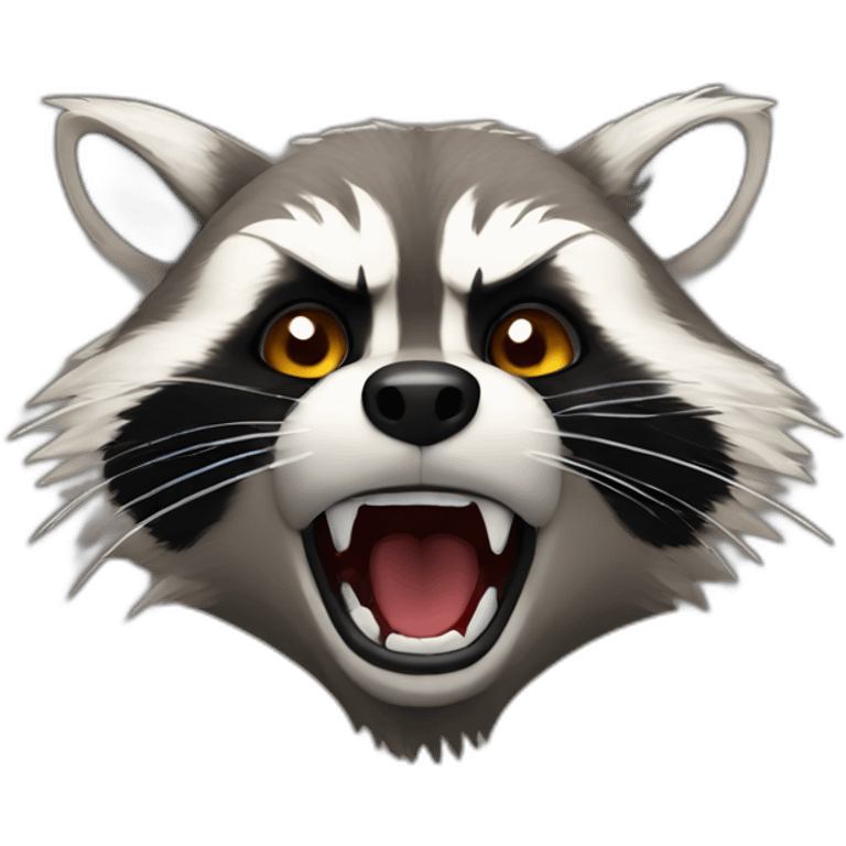 angry raccoon emoji